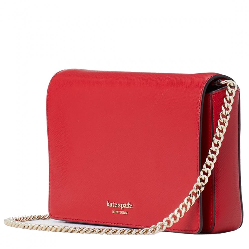 NWT $198 kate spade Spencer Chain Wallet - Hot Chili